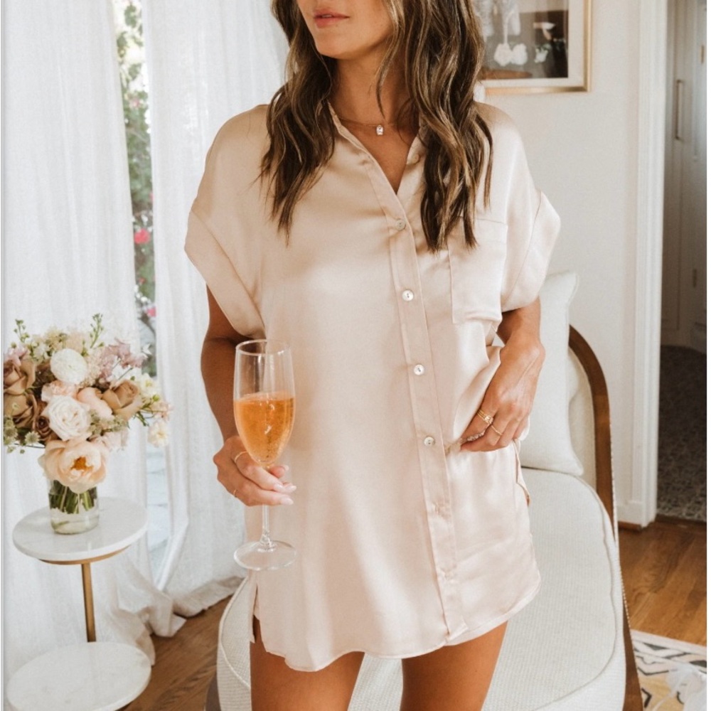 Glam Time Shorts & Best Day Button Up shirt set
